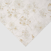 Minimal Botanical Line Art Pattern (2) 薄葉紙 (詳細)