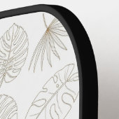 Minimal Botanical Line Art Pattern (5) ピックルボールラケット (左詳細)