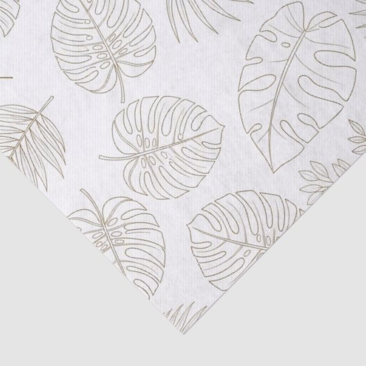 Minimal Botanical Line Art Pattern (5) 薄葉紙 (詳細)