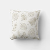 Minimal Botanical Line Art Pattern (6) クッション (正面)