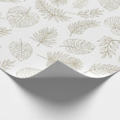 Minimal Botanical Line Art Pattern (6) ラッピングペーパー (角)