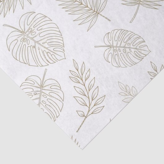 Minimal Botanical Line Art Pattern (6) 薄葉紙 (詳細)