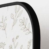 Minimal Botanical Line Art Pattern (9) ピックルボールラケット (左詳細)