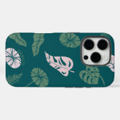 Minimal Botanical Pastel Green Custom Name Phone Case-Mate iPhoneケース (裏面 (横))