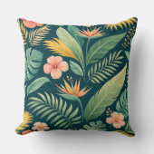 Minimal Botanical Pattern クッション (正面)