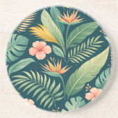 Minimal Botanical Pattern コースター (正面)