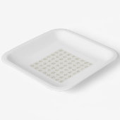 Minimal Botanical Square Paper Plates ペーパープレート (傾斜あり)