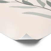 Minimal Botanical Wall Art – Soft Wildflower ポスター (コーナー)