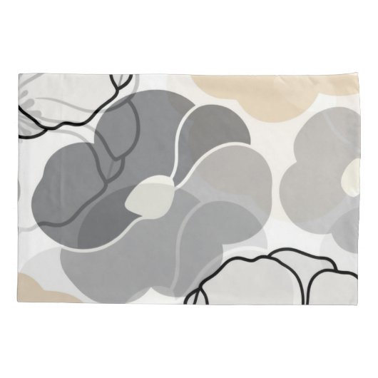 Minimal Botanicals, Neutral Beige & Ivory Pattern 枕カバー (裏面)