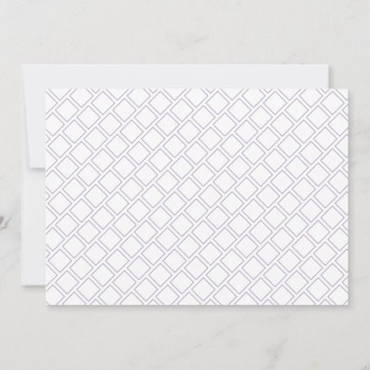 Minimal Bridal Shower Herb Lavender Flower Bundles 招待状 (裏面)