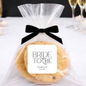 Minimal Bride to Be Bridal Shower スクエアシール