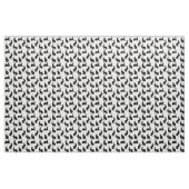 Minimal Bunny Shapes In Black Cute Easter Pattern ファブリック (ヤード)