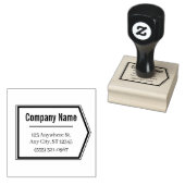 Minimal Business Address Stamp ラバースタンプ (押印)