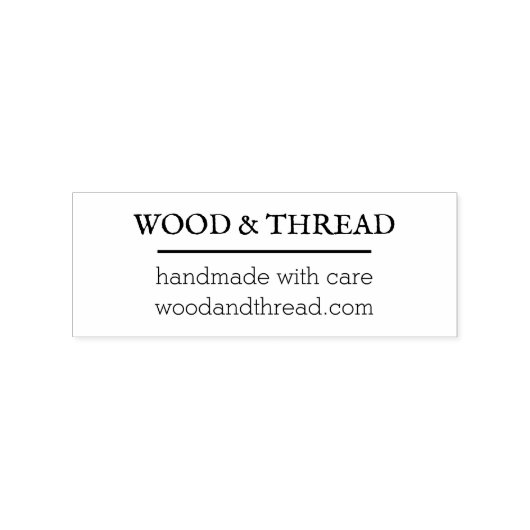 Minimal Business Address Stamp for Branding ラバースタンプ (インプリント)