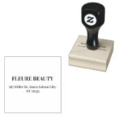 Minimal Business Address Stamp with Company Name ラバースタンプ (押印)