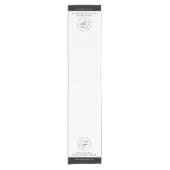 Minimal Business Logo Company Branded Trade Show ショートテーブルランナー (正面)