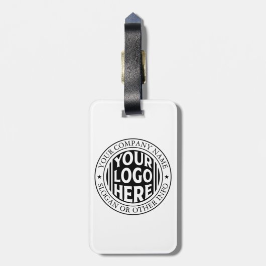 Minimal Business Name And Custom Brand Logo  ラゲッジタグ (裏面縦)