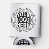 Minimal Business Name And Custom Brand Logo  缶クーラー (正面)