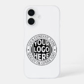 Minimal Business Name And Custom Brand Logo  iPhone 16ケース (裏面)