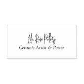 Minimal Business Name Script Handwritten Logo ラバースタンプ (インプリント)