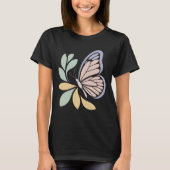 Minimal Butterfly Nature Illustration Tシャツ (正面)