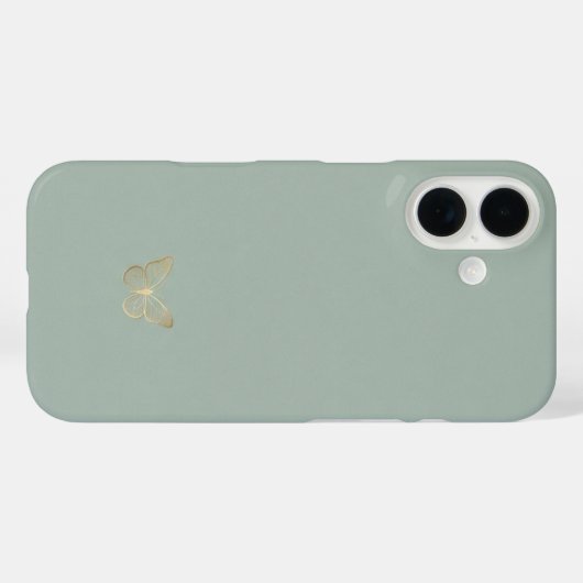Minimal Butterfly Silhouette iPhone Case Case-Mate iPhoneケース (裏面 (横))
