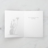 Minimal Cactus Encouragement Card カード (内部)