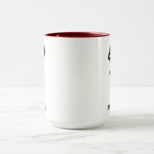 Minimal Camera Illustration Photography Mug マグカップ (中央)