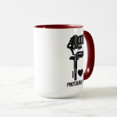 Minimal Camera Illustration Photography Mug マグカップ (正面右)
