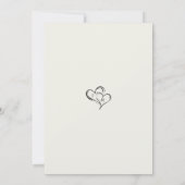 Minimal Casual Wedding Photo | Modern Script 招待状 (裏面)