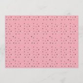 Minimal Cat Faces Pattern on Pink – Cute Pastel 招待状 (正面)