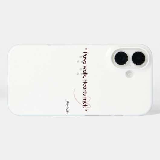 Minimal Cat Lover Phone Case Case-Mate iPhoneケース (裏面 (横))