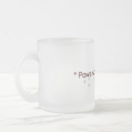 Minimal Cat Paw Lovers Frosted Mug フロストグラスマグカップ