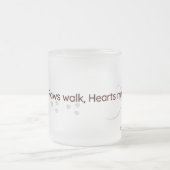 Minimal Cat Paw Lovers Frosted Mug フロストグラスマグカップ (中央)