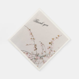 Minimal Cherry Blossom Branches in Glass Vase スタンダードランチョンナプキン