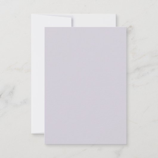 Minimal & Chic Lavender Modern Simple Wedding 出欠カード (裏面)