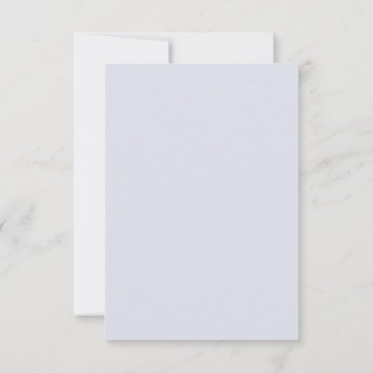 Minimal & Chic Light Blue Modern Simple Wedding 出欠カード (裏面)