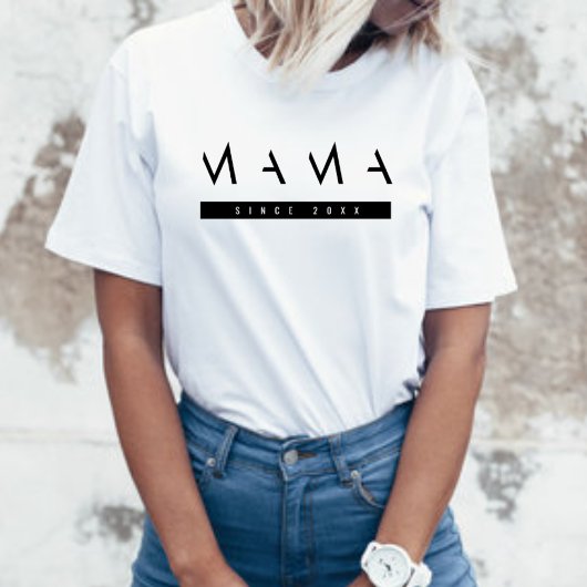 Minimal & Chic Mama Scripted Women's Basic T-Shirt Tシャツ
