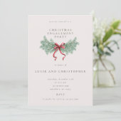 Minimal Christmas Engagement Party 招待状 (スタンド正面)