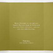 Minimal Christmas Family Arch Photo 三つ折り案内状 (内部中)