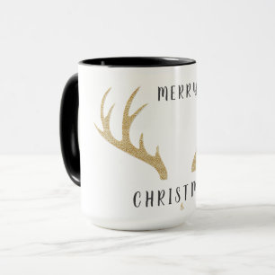 Minimal Christmas Line Art Tree   KaliraArts マグカップ