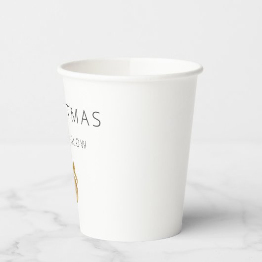 Minimal Christmas Line Art Tree | KaliraArts 紙コップ (左)