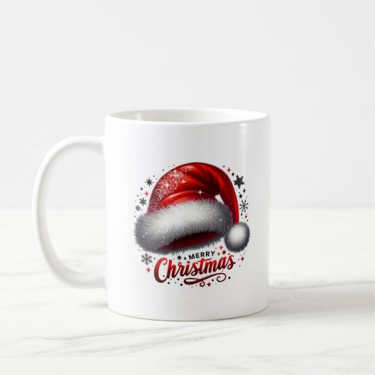 Minimal Christmas Mug | Line Art Tree | KaliraArts コーヒーマグカップ (左)