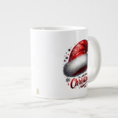 Minimal Christmas Mug | Line Art Tree | KaliraArts ジャンボコーヒーマグカップ (正面右)