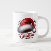 Minimal Christmas Mug | Line Art Tree | KaliraArts ジャンボコーヒーマグカップ (右)