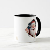 Minimal Christmas Mug | Line Art Tree | KaliraArts マグカップ (正面右)