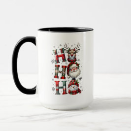 Minimal Christmas Mug | Line Art Tree | KaliraArts マグカップ