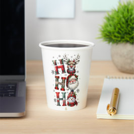 Minimal Christmas Mug | Line Art Tree | KaliraArts 紙コップ