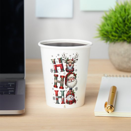 Minimal Christmas Mug | Line Art Tree | KaliraArts 紙コップ (インサイチュ)