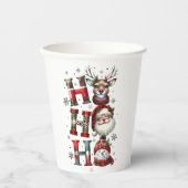 Minimal Christmas Mug | Line Art Tree | KaliraArts 紙コップ (正面)